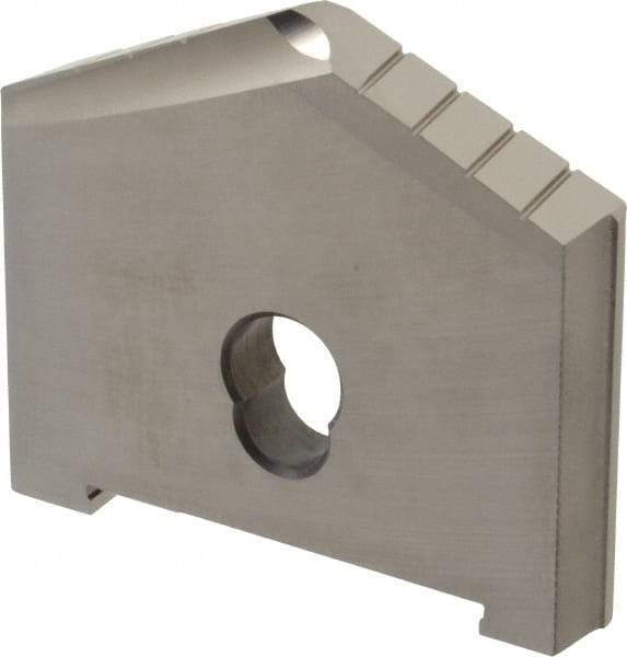 Allied Machine and Engineering - 3" Diam x 7/16" Thick, Seat Code E, 130° Included Angle Spade Drill Insert - Uncoated Powdered Metal, Powdered Metal, Series E - Exact Industrial Supply