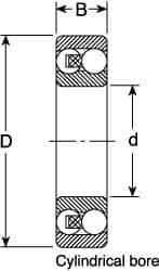 SKF - 50mm Bore Diam, 90mm OD, Open Self Aligning Radial Ball Bearing - 23mm Wide, 2 Rows, Round Bore, 2,520 Lb Static Capacity, 7,600 Lb Dynamic Capacity - Exact Industrial Supply