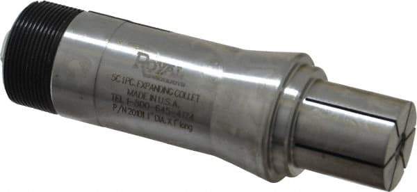 Royal Products - 1 Inch Head Diameter, 5C Expanding Collet - Steel, 0.0002 Inch TIR - Exact Industrial Supply