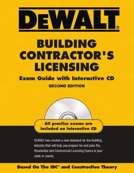 DeWALT - Building Contractors Licensing Exam Guide with CD-ROM Publication with CD-ROM, 2nd Edition - by American Contracotrs Exam Services, Pal Publications, 2008 - Exact Industrial Supply