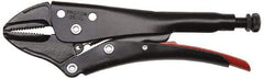Proto - 9-1/4" OAL Straight Jaw Locking Pliers - 5/8" Jaw Width, 1-21/32" Jaw Depth, 2-23/64" Jaw Opening, Standard Handle - Exact Industrial Supply