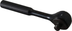 Proto - 1/4" Drive Round Head Standard Ratchet - Black Oxide Finish, 4-1/2" OAL, 72 Gear Teeth, Standard Head - Exact Industrial Supply