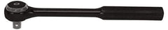 Proto - 1/2" Drive Round Head Standard Ratchet - Black Oxide Finish, 9-3/8" OAL, 72 Gear Teeth, Standard Head - Exact Industrial Supply