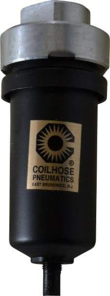 Coilhose Pneumatics - Filter Mechanical Drain with Metal Bowl - 5-3/4" High x 2-1/8" Wide, For Use with Compressor Tanks, Filters, Drop Legs, Coolers & Dryers - Exact Industrial Supply