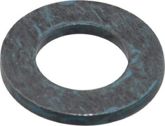 Metric Blue - M16 Screw, Alloy Steel Standard Flat Washer - 17.52mm ID x 32mm OD, 3.1mm Thick, Plain Finish - Exact Industrial Supply