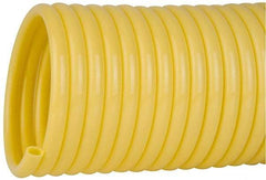 Coilhose Pneumatics - 1/4" ID, 100' Long, Yellow Nylon Coiled & Self Storing Hose - 185 Max psi, No Fittings - Exact Industrial Supply