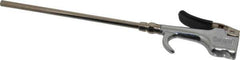 Coilhose Pneumatics - Safety Extension Tube Thumb Lever Blow Gun - 1/4 NPT, 8" Tube Length - Exact Industrial Supply