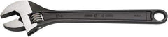 SK - 1-1/8" Jaw Capacity, 10" Standard Adjustable Wrench - Steel, Black Finish, 10" OAL - Exact Industrial Supply