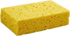 Boardwalk - 6" Long x 3-5/8" Wide x 1" Thick Cleansing Pad - Non-Abrasive, Yellow - Exact Industrial Supply