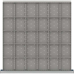 LISTA - 30-Compartment Drawer Divider Layout for 3.15" High Drawers - Exact Industrial Supply