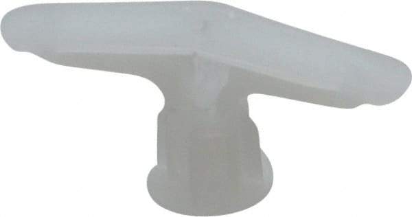 Toggler - #6 to 14 Screw, 5/16" Diam, 1-1/2" Long, 5/8 to 3/4" Thick, Plastic Toggle Drywall & Hollow Wall Anchor - 5/16" Drill, Plastic, Use in Drywall - Exact Industrial Supply