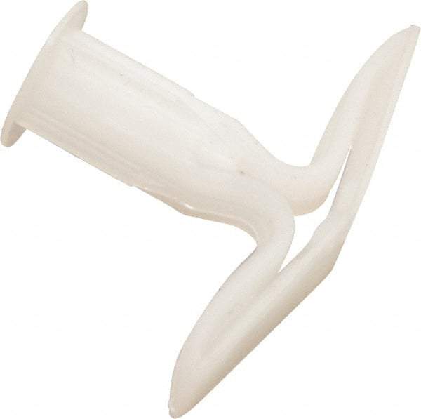 Toggler - #6 to 14 Screw, 5/16" Diam, 2" Long, 1" Thick, Plastic Toggle Drywall & Hollow Wall Anchor - 5/16" Drill, Plastic, Use in Drywall - Exact Industrial Supply