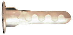 Toggler - 3/16" Diam, 3/16" Drill, 1" OAL, Plug Concrete Anchor - Plastic, Flange Head - Exact Industrial Supply
