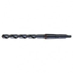 29/32 RHS / RHC HSS 118 Degree Radial Point General Purpose Taper Shank Drill - Steam Oxide - Exact Industrial Supply