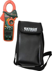 Extech - EX830, CAT III, Digital True RMS Auto Ranging Clamp Meter with 1.7" Clamp On Jaws - 600 VAC/VDC, 1000 AC/DC Amps, Measures Current, Temperature - Exact Industrial Supply