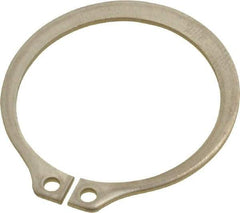 Rotor Clip - 29.87mm Groove Diam, 1-1/4" Shaft Diam, Passivated Stainless Steel, Snap External Retaining Rings - 0.056" Groove Width, 0.037" Groove Depth, 0.05" Ring Thickness, Grade 15-7 Grade 632 - Exact Industrial Supply