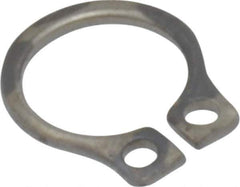 Rotor Clip - 5.84mm Groove Diam, 1/4" Shaft Diam, Passivated Stainless Steel, Snap External Retaining Rings - 0.029" Groove Width, 0.01" Groove Depth, 0.025" Ring Thickness, Grade 15-7 Grade 632 - Exact Industrial Supply