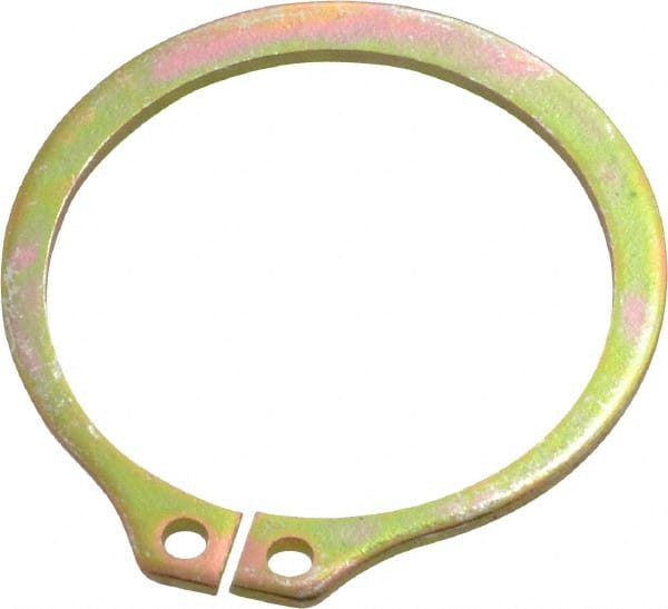 Rotor Clip - 11/16" Shaft Diam, 0.646" Groove Diam, Spring Steel External SH Style Retaining Ring - Exact Industrial Supply