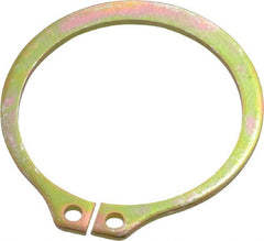 Rotor Clip - 11/16" Shaft Diam, 0.646" Groove Diam, Spring Steel External SH Style Retaining Ring - Exact Industrial Supply