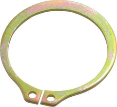 Rotor Clip - 29.87mm Groove Diam, 1-1/4" Shaft Diam, Cadmium-Plated Steel, Snap External Retaining Rings - 0.056" Groove Width, 0.037" Groove Depth, 0.05" Ring Thickness, Grade 1060-1090 - Exact Industrial Supply