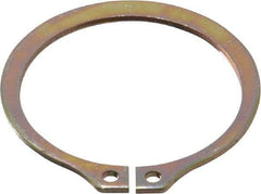 Rotor Clip - 32.79mm Groove Diam, 1-3/8" Shaft Diam, Cadmium-Plated Steel, Snap External Retaining Rings - 0.056" Groove Width, 0.042" Groove Depth, 0.05" Ring Thickness, Grade 1060-1090 - Exact Industrial Supply