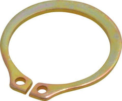 Rotor Clip - 14.94mm Groove Diam, 5/8" Shaft Diam, Cadmium-Plated Steel, Snap External Retaining Rings - 0.039" Groove Width, 0.018" Groove Depth, 0.035" Ring Thickness, Grade 1060-1090 - Exact Industrial Supply