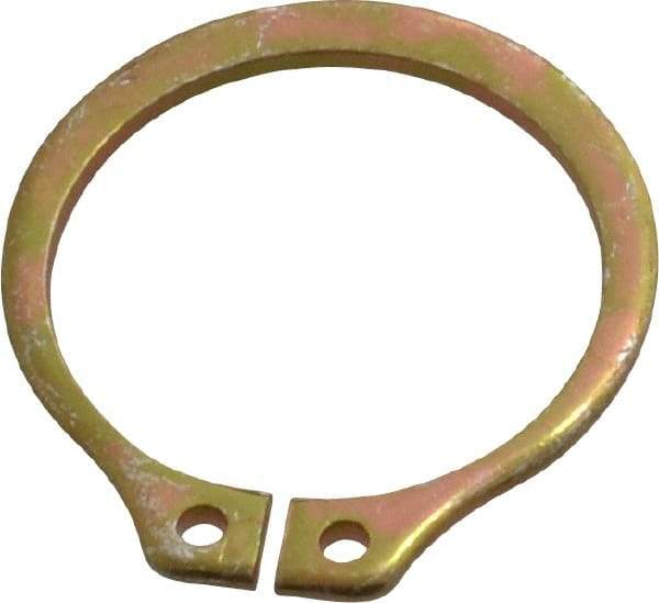 Rotor Clip - 17.88mm Groove Diam, 3/4" Shaft Diam, Cadmium-Plated Steel, Snap External Retaining Rings - 0.046" Groove Width, 0.023" Groove Depth, 0.042" Ring Thickness, Grade 1060-1090 - Exact Industrial Supply