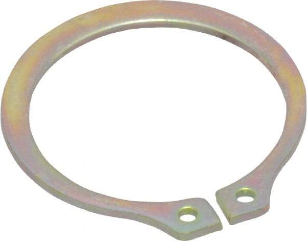 Rotor Clip - 20.85mm Groove Diam, 7/8" Shaft Diam, Cadmium-Plated Steel, Snap External Retaining Rings - 0.046" Groove Width, 0.027" Groove Depth, 0.042" Ring Thickness, Grade 1060-1090 - Exact Industrial Supply