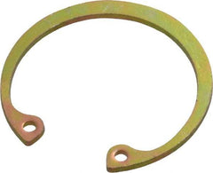 Rotor Clip - 0.042" Thick, Cadmium-Plated Finish, Steel Snap Internal Retaining Ring - 0.046" Groove Width, 0.033" Groove Depth, 1.066" Groove Diam, Grade 1060-1090 - Exact Industrial Supply