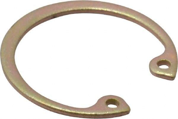 Rotor Clip - 0.042" Thick, Cadmium-Plated Finish, Steel Snap Internal Retaining Ring - 0.046" Groove Width, 0.028" Groove Depth, 0.931" Groove Diam, Grade 1060-1090 - Exact Industrial Supply