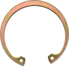 Rotor Clip - 0.062" Thick, Cadmium-Plated Finish, Steel Snap Internal Retaining Ring - 0.068" Groove Width, 0.054" Groove Depth, 1.858" Groove Diam, Grade 1060-1090 - Exact Industrial Supply