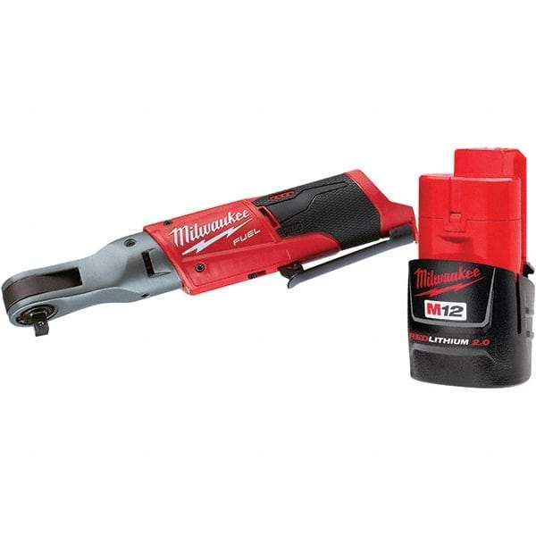 Milwaukee Tool - Cordless Impact Wrenches & Ratchets Voltage: 12.0 Drive Size (Inch): 3/8 - Exact Industrial Supply