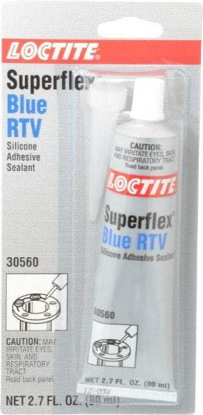 Loctite - 80 mL Tube Blue RTV Silicone Joint Sealant - 30 min Tack Free Dry Time, 24 hr Full Cure Time, Series 270 - Exact Industrial Supply