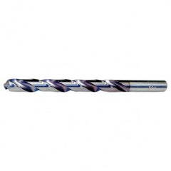 #1 RHS / RHC HSS 118 Degree Radial Point CLE-MAX Jobber Drill - TiCN - Exact Industrial Supply
