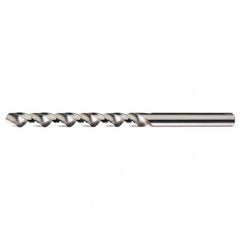 #42 RHS / RHC HSS 118 Degree Radial Point High Helix Taper Length Drill - Bright - Exact Industrial Supply