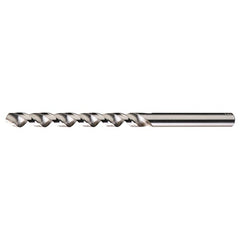 #43 RHS / RHC HSS 118 Degree Radial Point High Helix Taper Length Drill - Bright - Exact Industrial Supply