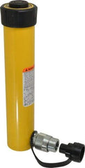 Enerpac - 10 Ton, 8" Stroke, 17.89 Cu In Oil Capacity, Portable Hydraulic Single Acting Cylinder - 2.24 Sq In Effective Area, 11.75" Lowered Ht., 19.75" Max Ht., 1.69" Cyl Bore Diam, 1.5" Plunger Rod Diam, 10,000 Max psi - Exact Industrial Supply