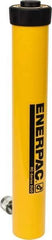 Enerpac - 15 Ton, 14" Stroke, 43.98 Cu In Oil Capacity, Portable Hydraulic Single Acting Cylinder - 3.14 Sq In Effective Area, 18.69" Lowered Ht., 32.69" Max Ht., 2" Cyl Bore Diam, 1.625" Plunger Rod Diam, 10,000 Max psi - Exact Industrial Supply