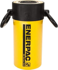 Enerpac - 50 Ton, 6.25" Stroke, 69.03 Cu In Oil Capacity, Portable Hydraulic Single Acting Cylinder - 11.04 Sq In Effective Area, 11.13" Lowered Ht., 17.38" Max Ht., 3.75" Cyl Bore Diam, 3.125" Plunger Rod Diam, 10,000 Max psi - Exact Industrial Supply