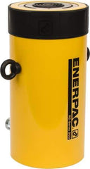 Enerpac - 100 Ton, 6.63" Stroke, 136.67 Cu In Oil Capacity, Portable Hydraulic Single Acting Cylinder - 20.63 Sq In Effective Area, 14.06" Lowered Ht., 20.69" Max Ht., 5.13" Cyl Bore Diam, 4.125" Plunger Rod Diam, 10,000 Max psi - Exact Industrial Supply