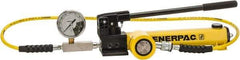 Enerpac - 20 Ton Capacity, Cylinder No. RCS-201, Manual Hydraulic Pump & Cylinder Set - Pump No. P-392 - Exact Industrial Supply