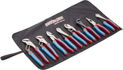 Channellock - 8 Piece Plier Set - Comes in Tool Roll - Exact Industrial Supply