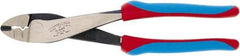 Channellock - 9-1/2" OAL, Crimper/Cutter - 1-1/2" Jaw Length, Straight Head, TPR-Rubber Overmold Composite Handle - Exact Industrial Supply