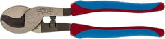Channellock - 9" OAL, Cable Cutter - Oval/Curved Head, TPR-Rubber Overmold Handle - Exact Industrial Supply