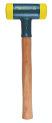 Dead Blow Recoilless Hammer -- 26 oz; Wood Handle; 1-5/8'' Head Diameter - Exact Industrial Supply