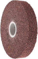 3M - 6" Diam, 1" Face Width, 1-1/4" Center Hole, Medium Grade, Aluminum Oxide Deburring Wheel - Convolute, Medium Density 5 Grade, 6,000 RPM - Exact Industrial Supply