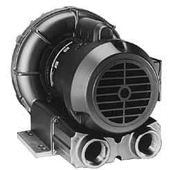Gast - 2-1/2 HP Three Phase Regenerative Air Blower - 230/460V, 160 Max CFM, 65" Max Water Pressure, 60" Max Vacuum Water Pressure, 6.9/3.45 Full Load Amps - Exact Industrial Supply