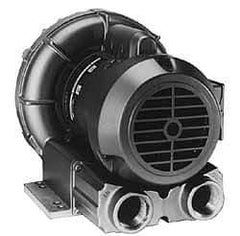 Gast - 2-1/2 HP Single Phase Regenerative Air Blower - 115/230V, 160 Max CFM, 65" Max Water Pressure, 60" Max Vacuum Water Pressure, 23.6/11.8 Full Load Amps - Exact Industrial Supply