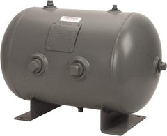 Made in USA - 13.3 Gallon, 200 Max psi Universal Horizontal Tank - 1-1/2" Inlet, 23" Tank Length x 14" Tank Diam - Exact Industrial Supply