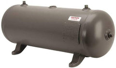 Made in USA - 10 Gallon, 200 Max psi Horizontal Tank - 30" Tank Length x 10" Tank Diam - Exact Industrial Supply